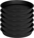 6 Pack 6 inch Plant Saucer Tray, 4 6 8 10 12 15 17 19 inch Plant Saucers by Bleuhome