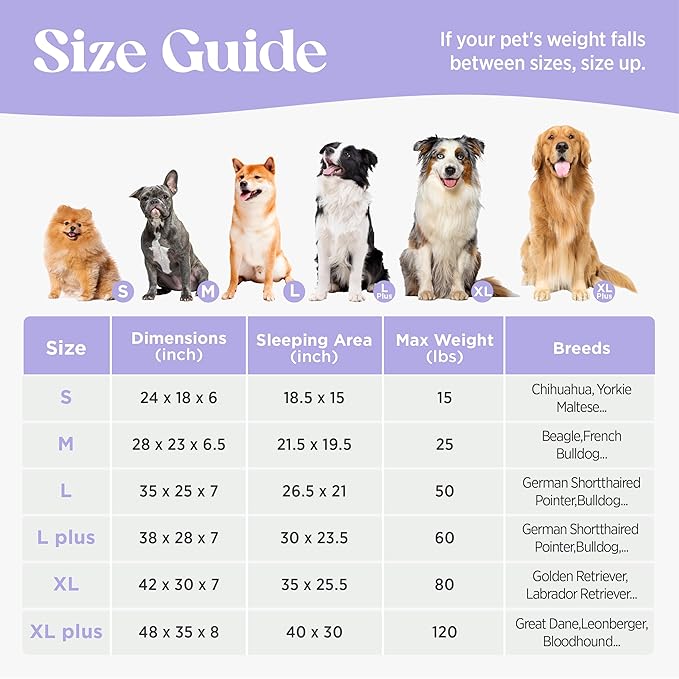 LE SURE Cute Dog Beds Large Sized Dog, Orthopedic Waterproof Large Pet Bed - Image 5