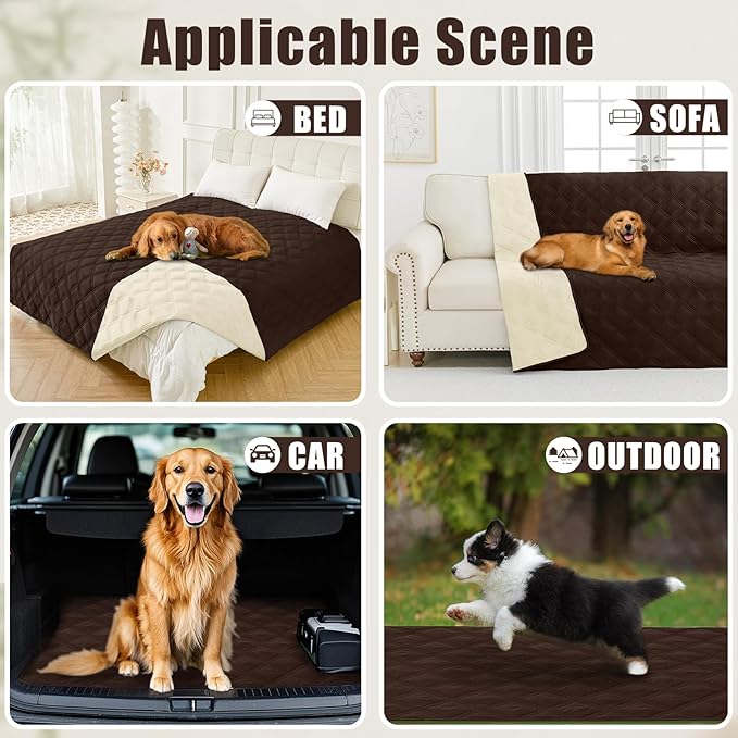 Smiry Waterproof Dog Bed Cover Blanket 30x53, Soft Reversible Pet Blanket - Image 5