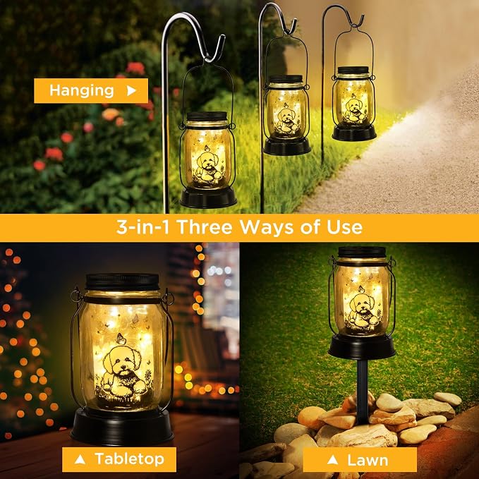 kyoryuger Bichon Dog Gifts for Women/Men Bichon Frise Solar Lanterns Birthday - Image 2