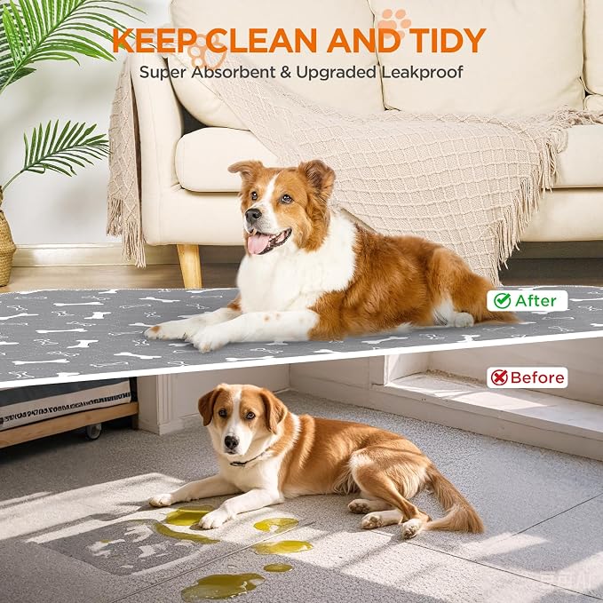 Washable Pee Pads for Dogs, 2 Pack Large 36"x41" Fast Absorbent Reusable Puppy - Image 5