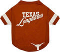NCAA Texas Longhorns T-Shirt for Dogs & Cats, Small. Football/Basketball Dog by PETSFIRST