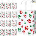 Blulu 20 Pcs Christmas Red Green Puppy Dog Paw Gift Bags by Blulu