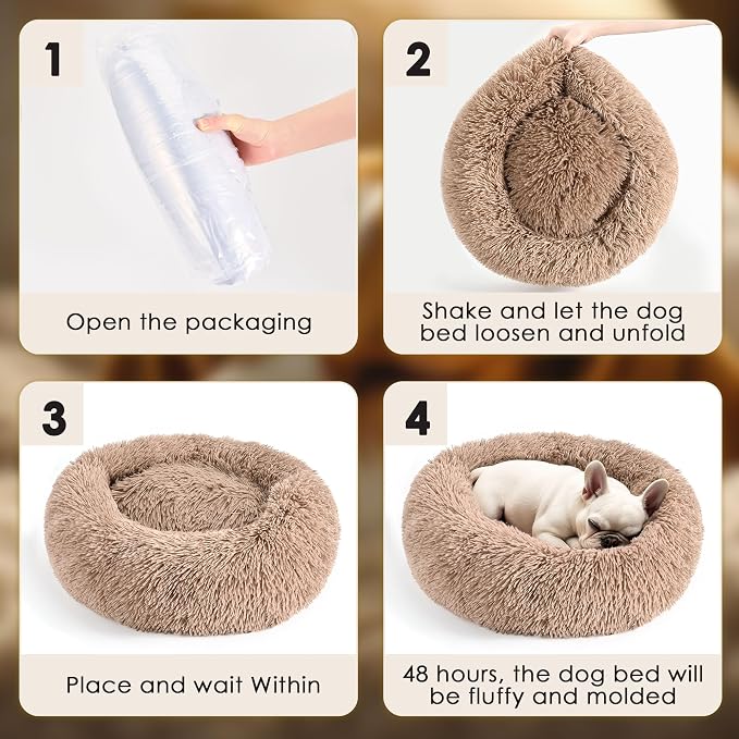 Extra Large Dog Beds, 36 Inch Human Dog Anxiety Relief Comfort Bed, - Image 6