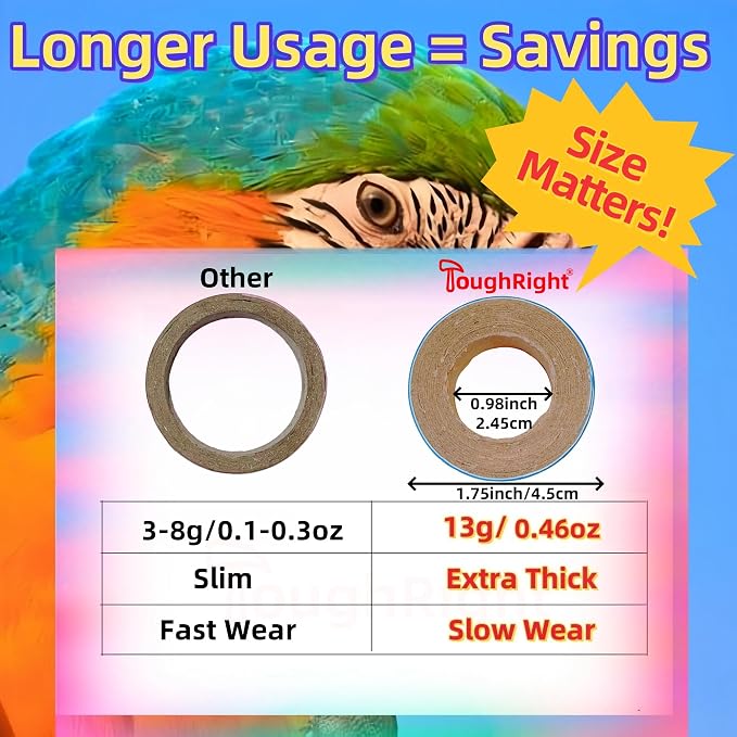 80Pcs Fatty Bagels Bird Toys for Parrots Durable Cardboard Chewing Shredding - Image 4