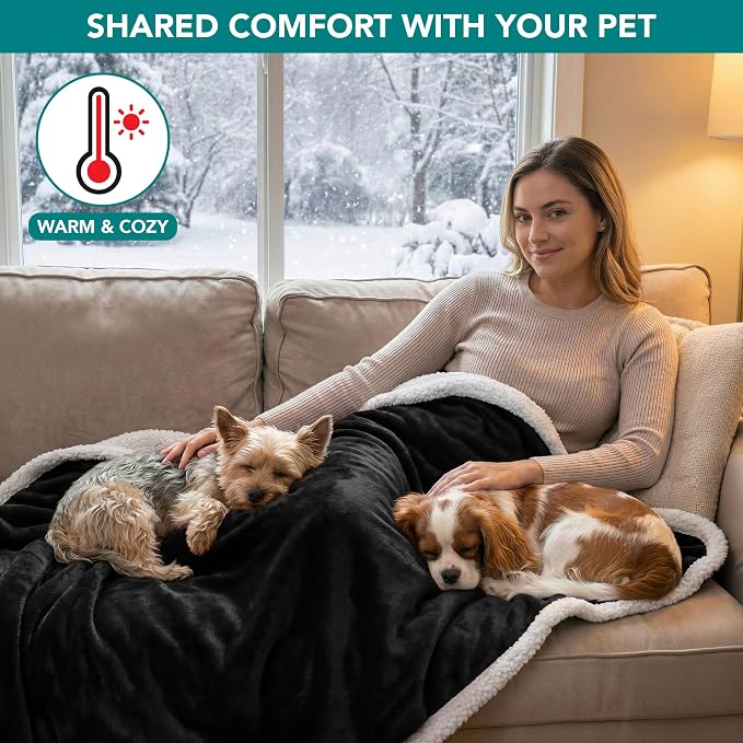 PetAmi Waterproof Dog Blanket for Medium Large Dog Puppy Cat Throw for Couch - Image 4