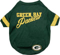 Green Bay Packers Dog & Cat T-Shirt, Small. NFL Team Football Shirt by PETSFIRST