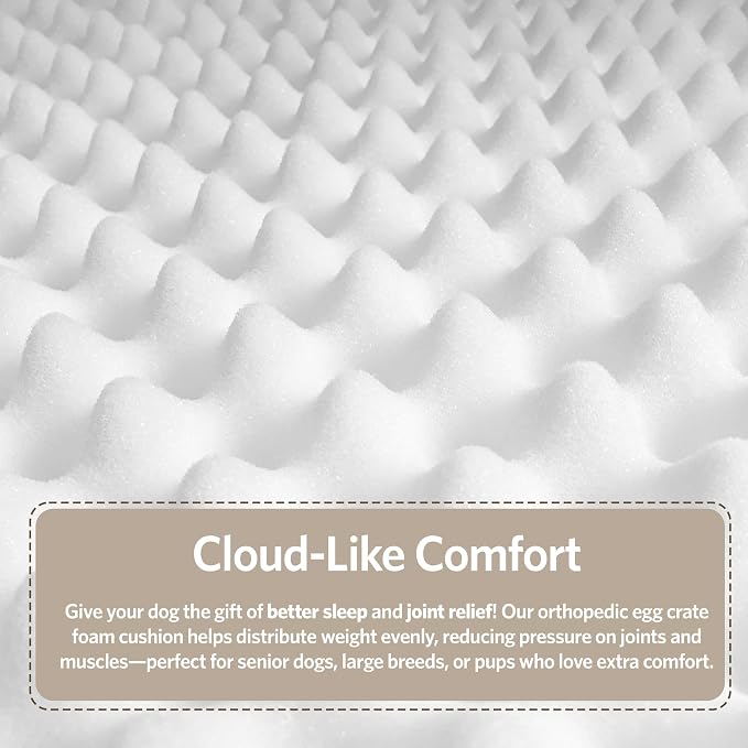 MidWest Homes for Pets Orthoperdic Egg-Crate Nesting Pet Bed w/Teflon Fabric - Image 6