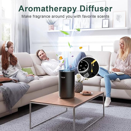 Air Purifiers for Bedroom Home up to 1250 ft², Vniup H14 True HEPA Room Air - Image 2