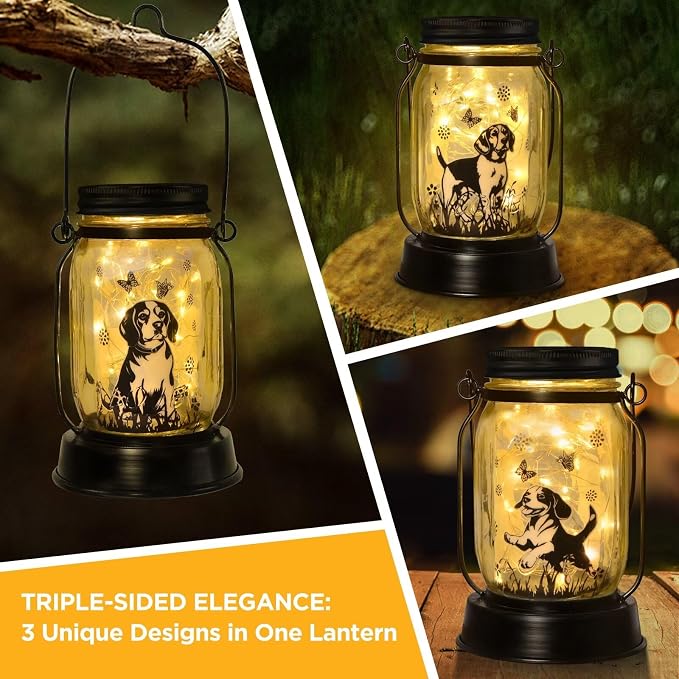 Beagle Gifts for Women/Men Beagle Solar Lanterns Dog Mom Birthday Dog Lovers - Image 2