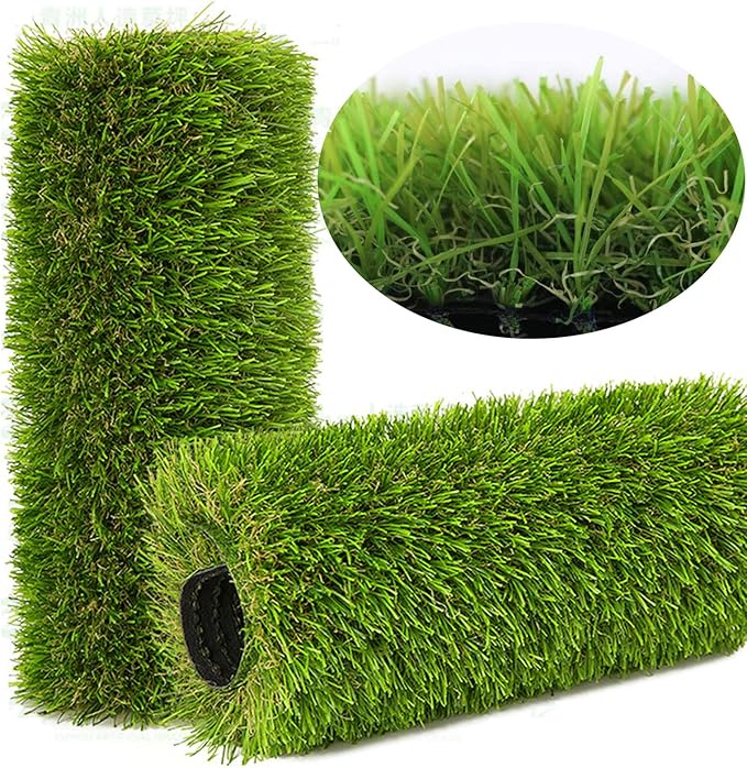 Artificial Grass Rug Outdoor Indoor 14FTX91FT Fake Grass Carpet Green Synthetic by NINXIANG
