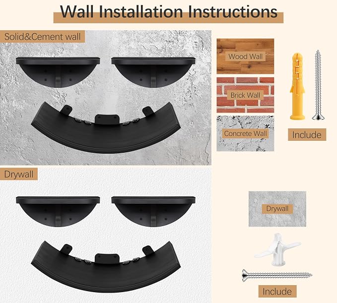 Grey Sisal-Padded Cat Wall Steps, Floating Wooden Cat Perch and Climbing Step - Image 7