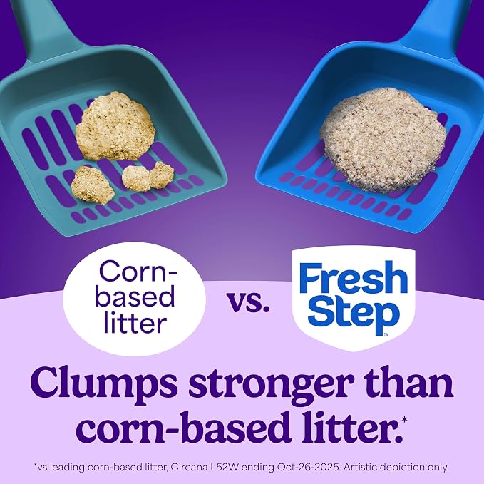 Fresh Step Clumping Cat Litter, Long Lasting Odor Control Kitty Litter - Image 5
