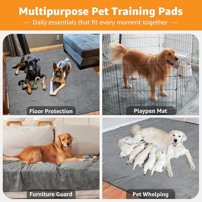 Washable Dog Pee Pads: 34x52 1 Pack Reusable Whelping Pads, Absorb Dog Mats - Image 9