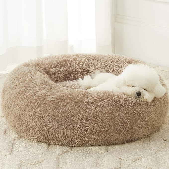WNPETHOME Calming Dog Beds for Large Dogs, Anti-Anxiety Donut Large Pet Bed by WNPETHOMEPETSHOME