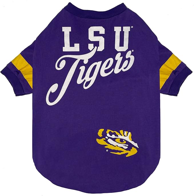 NCAA LSU Tigers Dog & Cat T-Shirt, Large. Football/Basketball PET TEE - Image 3