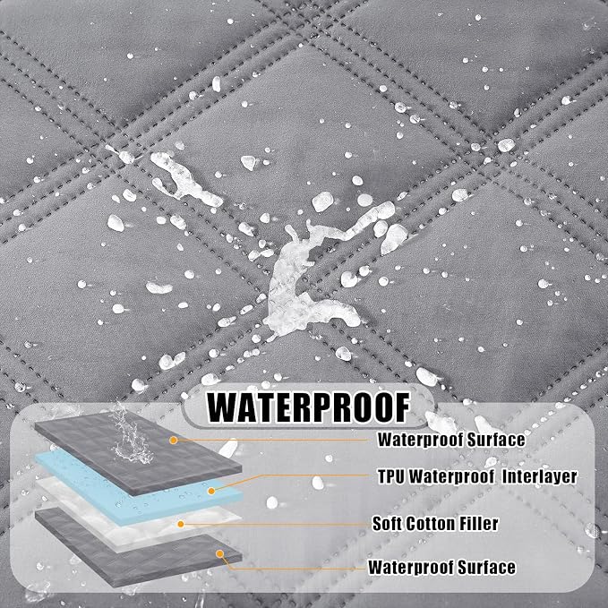 Smiry Waterproof Dog Bed Cover Blanket 68x82, Soft Reversible Pet Blanket - Image 2