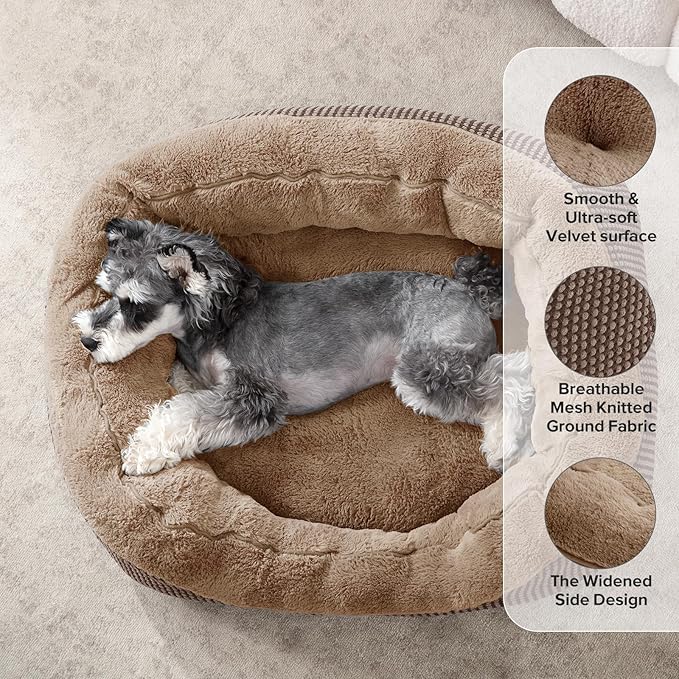 INVENHO Dog Bed Medium Size, Orthopedic Warming Soft Calming Sleeping Durable - Image 2