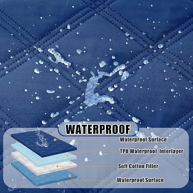 Smiry Waterproof Dog Bed Cover Blanket 40x50, Soft Reversible Pet Blanket - Image 2
